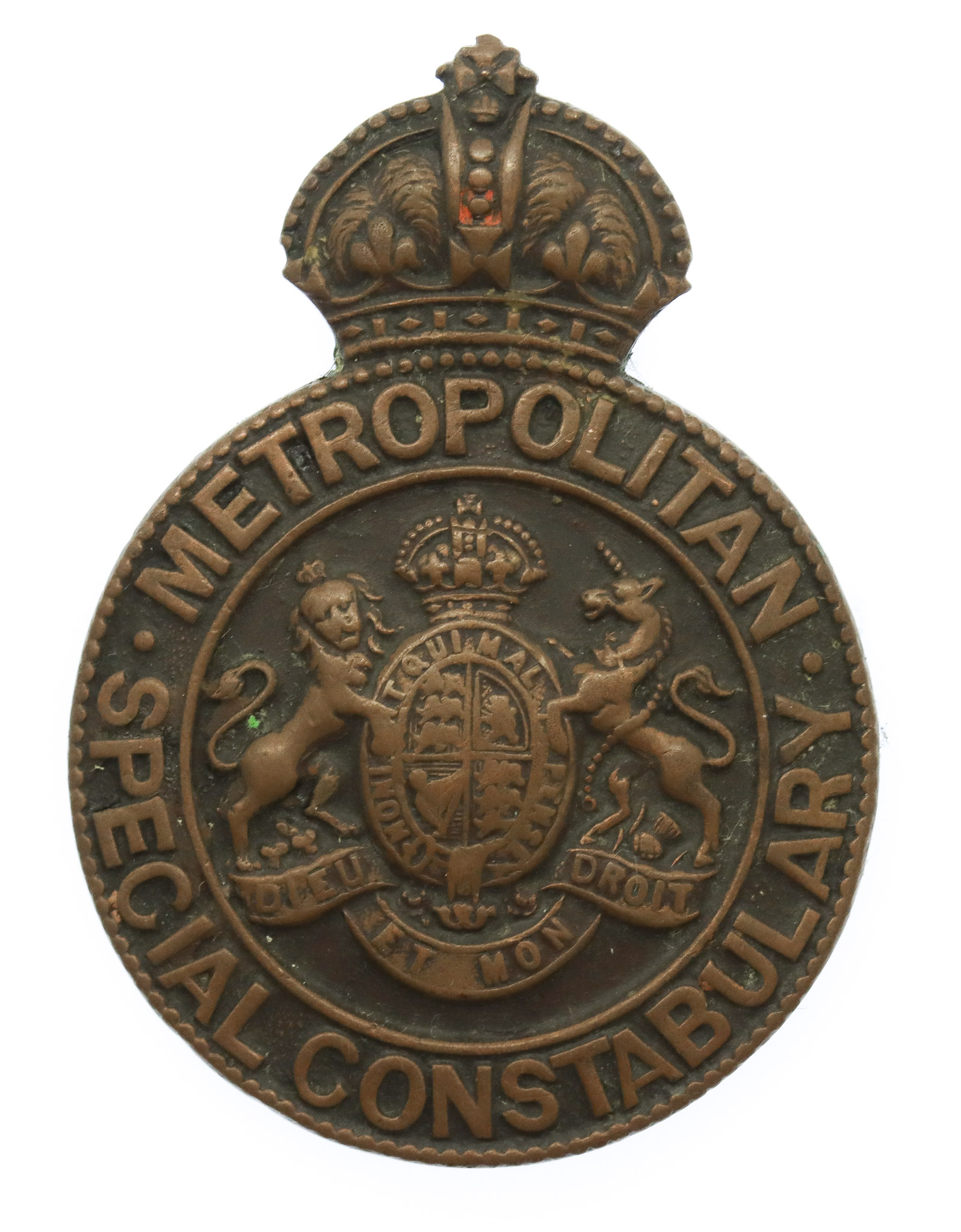 Metropolitan Police Special Constabulary Cap Badge/Lapel Badge - King's Crown