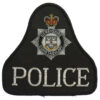 Derbyshire Constabulary Cloth Bell Patch Badge - Queen's Crown