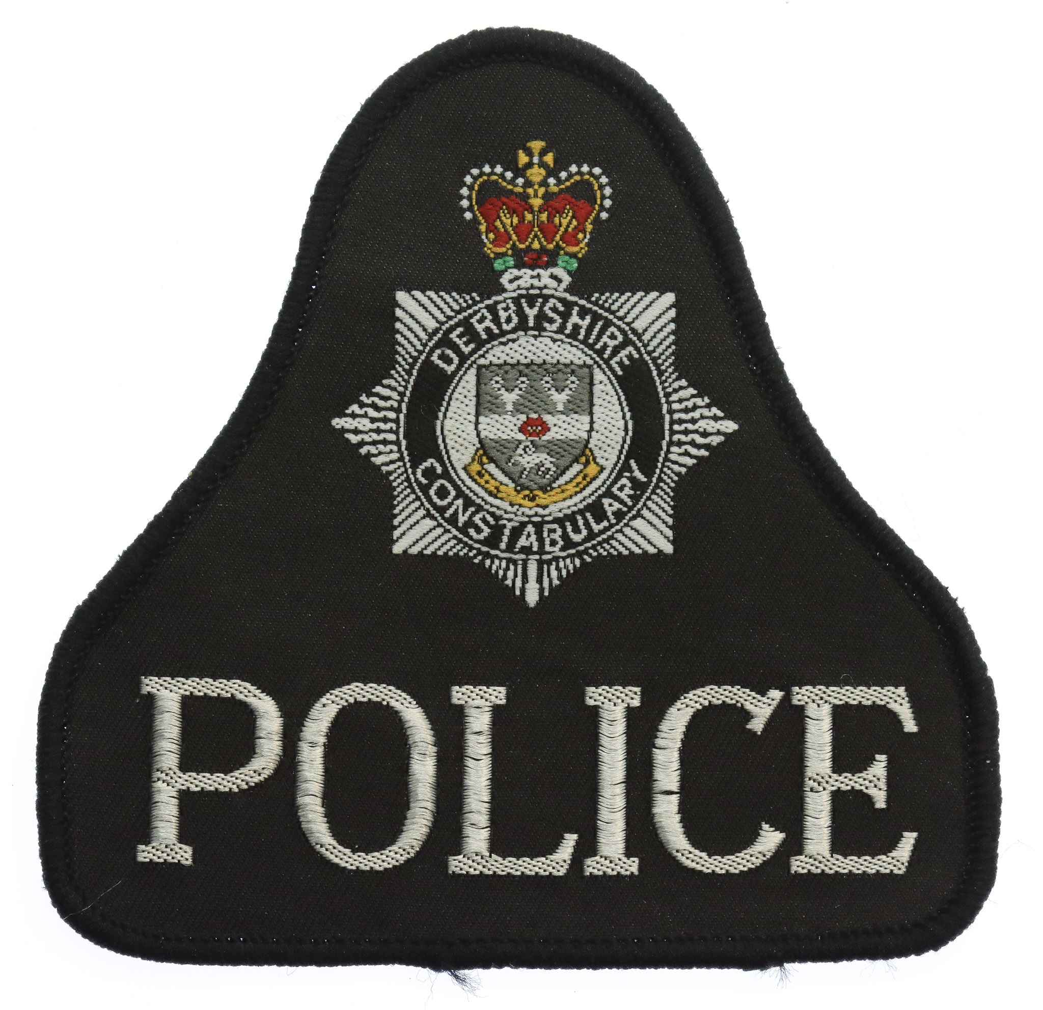 Derbyshire Constabulary Cloth Bell Patch Badge - Queen's Crown