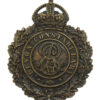 Edward VII Devon Constabulary Wreath Helmet Plate