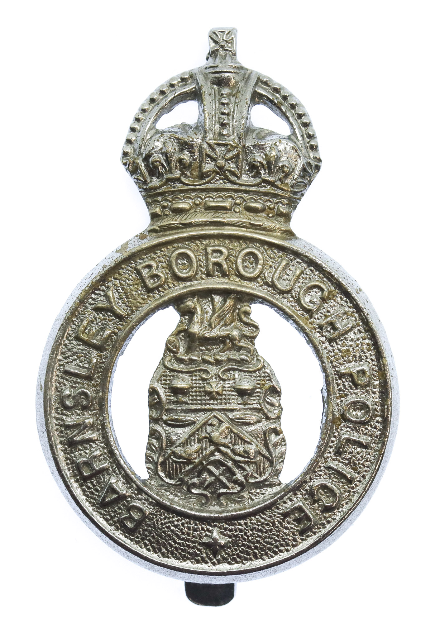 Barnsley Borough Police Cap Badge - King's Crown
