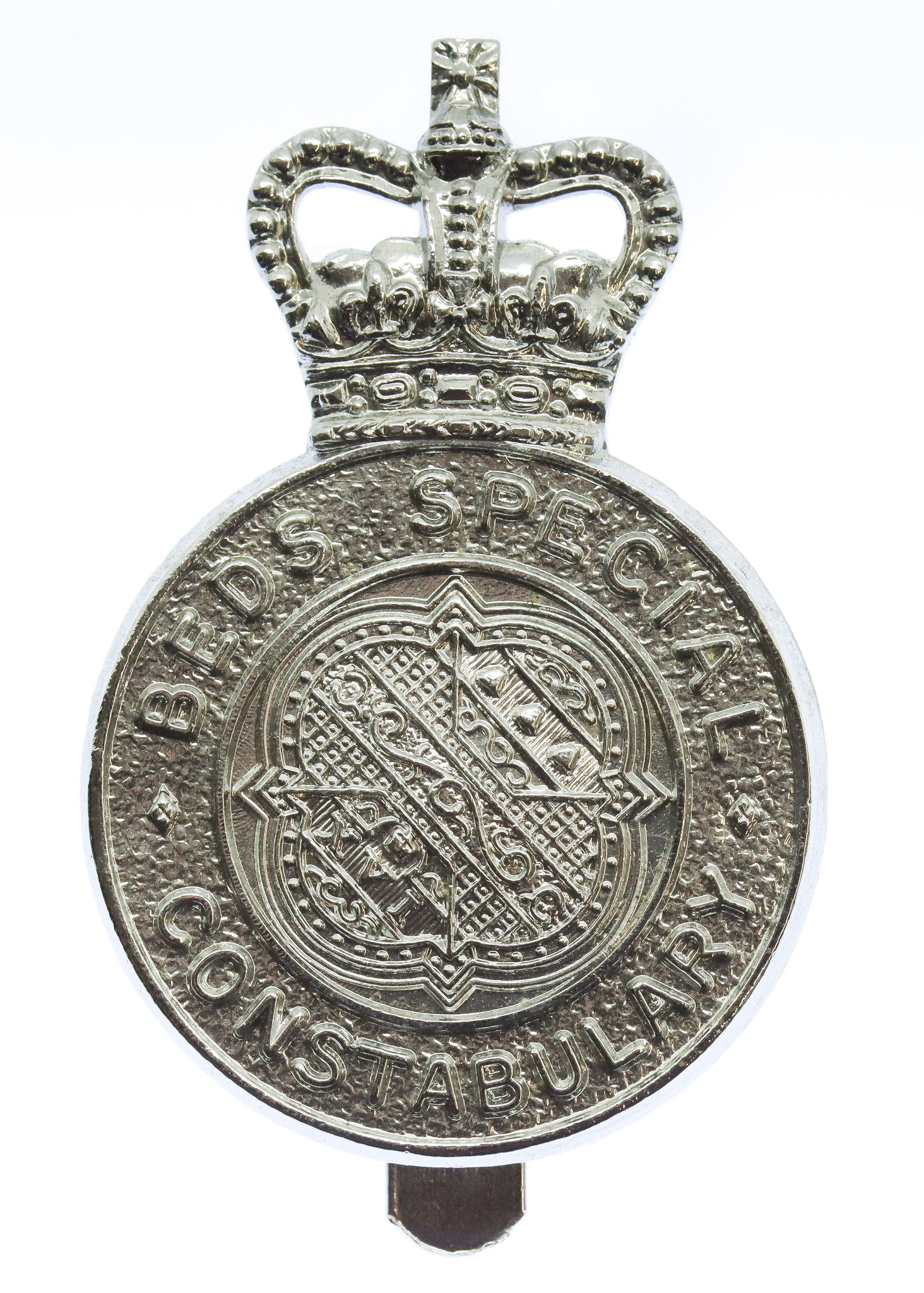 Bedfordshire Special Constabulary Cap Badge - Queen's Crown