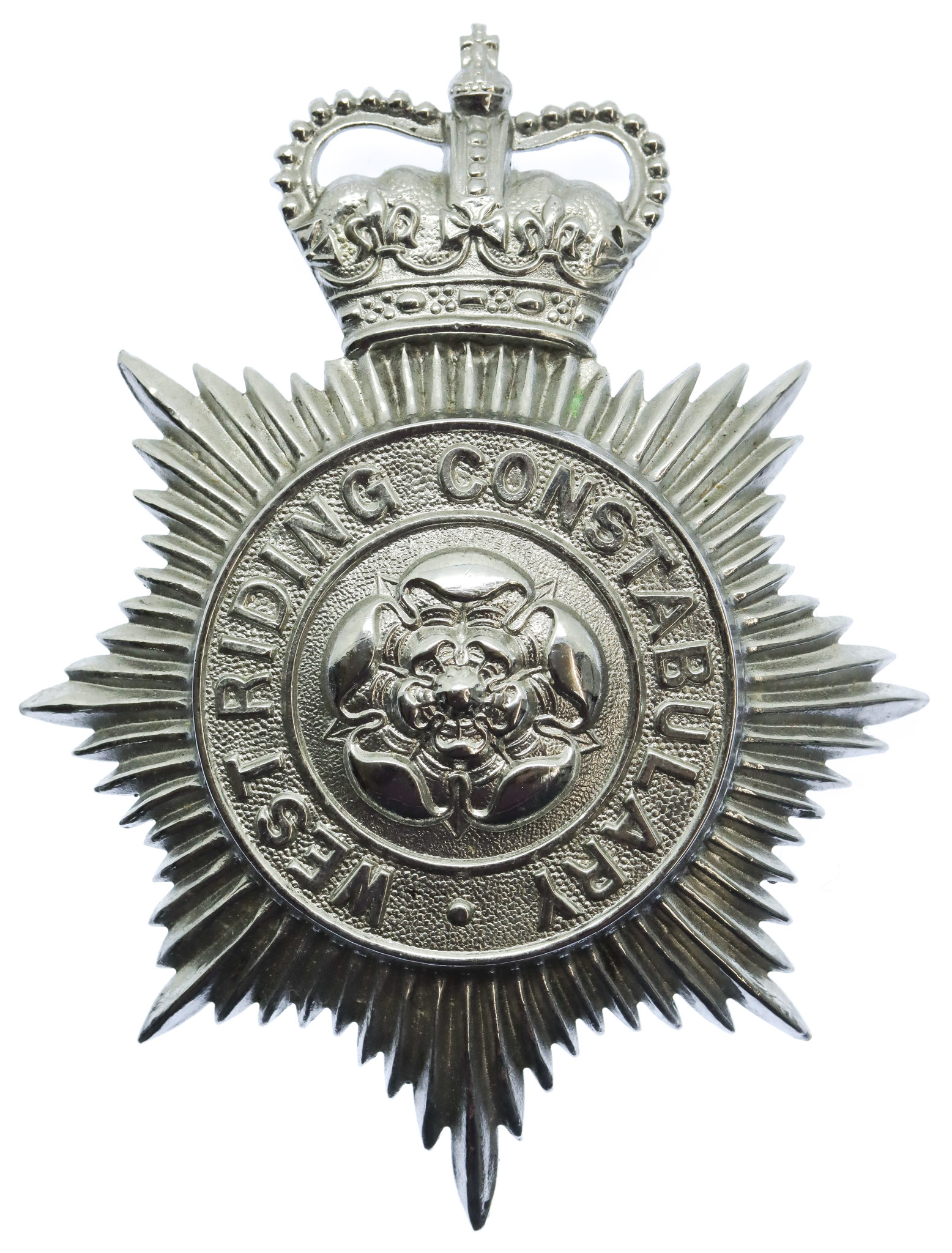 West Riding Constabulary Helmet Plate - Queen's Crown