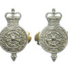 Pair of Lancashire Constabulary Collar Badges - Queen's Crown