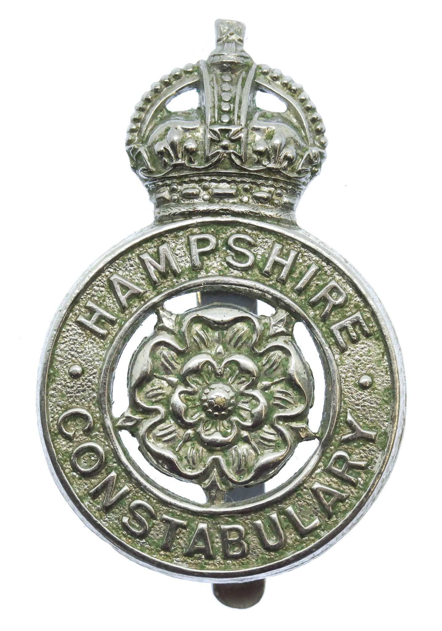 Hampshire Constabulary Cap Badge - King's Crown
