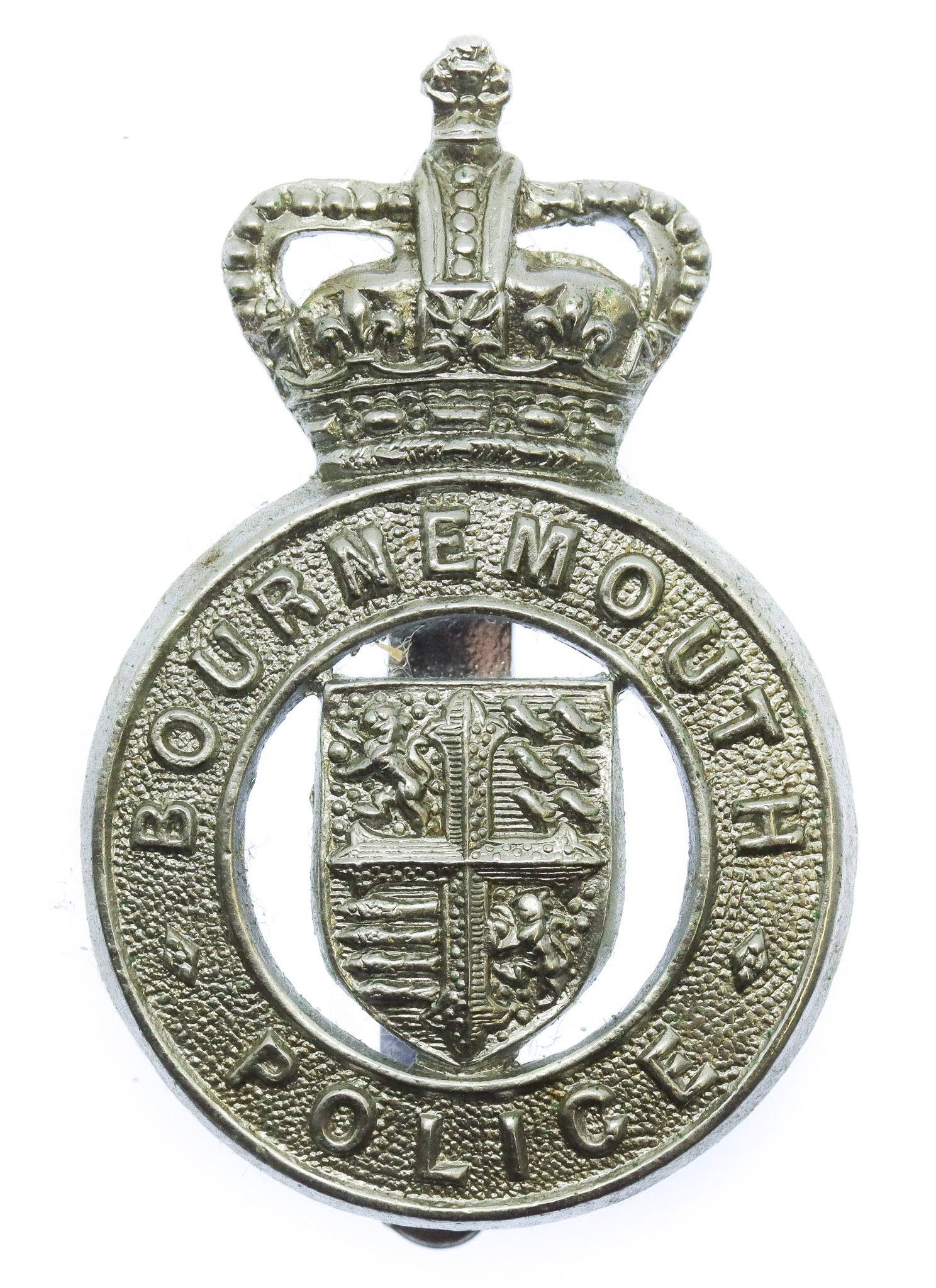 Bournemouth Borough Police Cap Badge - Queen's Crown