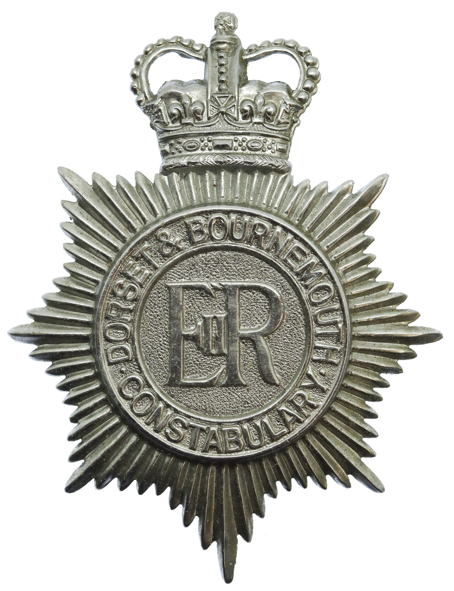 Dorset & Bournemouth Constabulary Helmet Plate - Queen's Crown