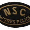Newman Industries Ltd N.S.C. Works Police Cloth Cap Badge