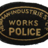 Newman Industries Ltd Works Police Cloth Cap Badge