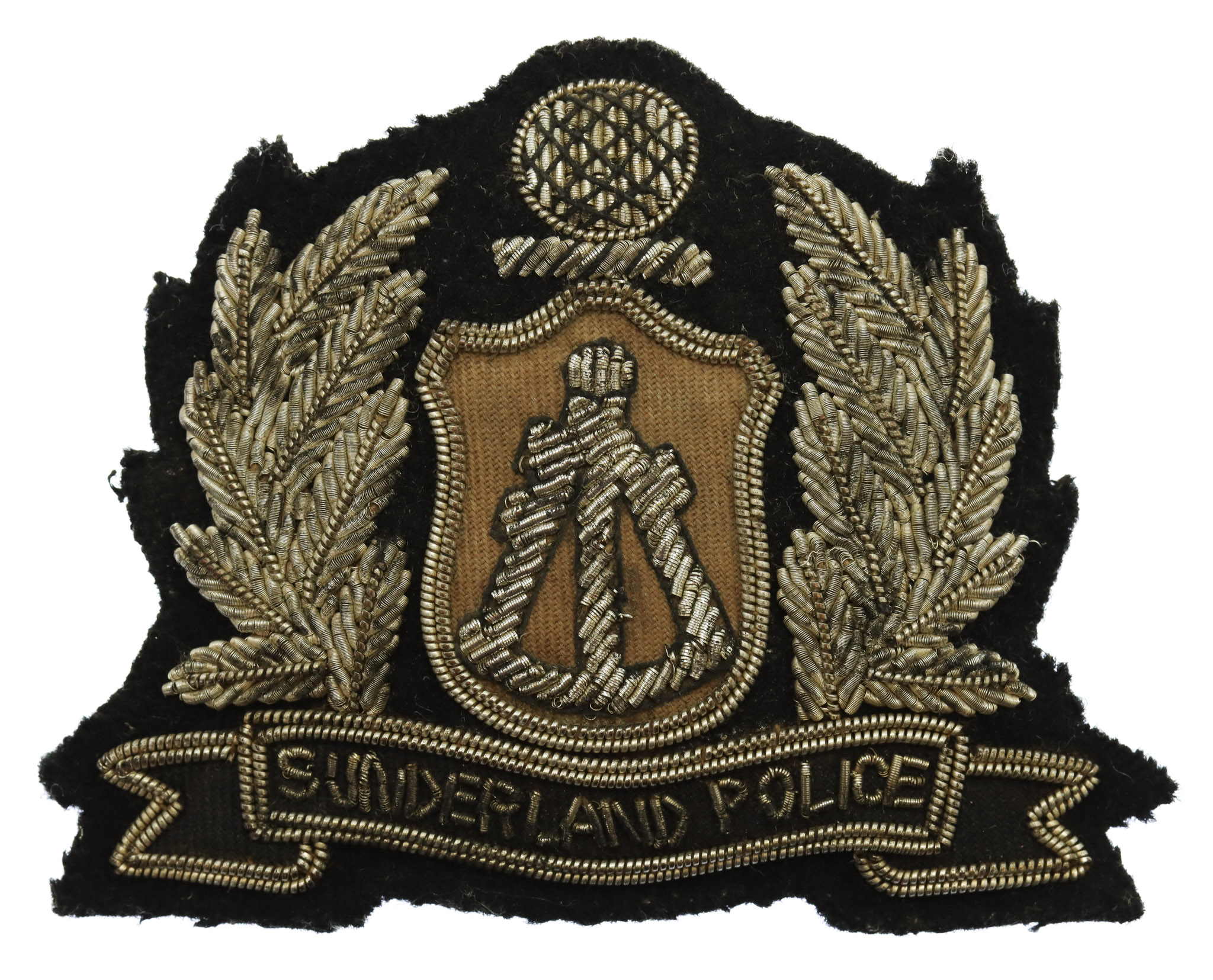 Sunderland Borough Police Chief Constables Bullion Cap Badge 