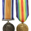 WW1 British War & Victory Medal Pair - Pte. P. Rhodes, York & Lancaster Regiment