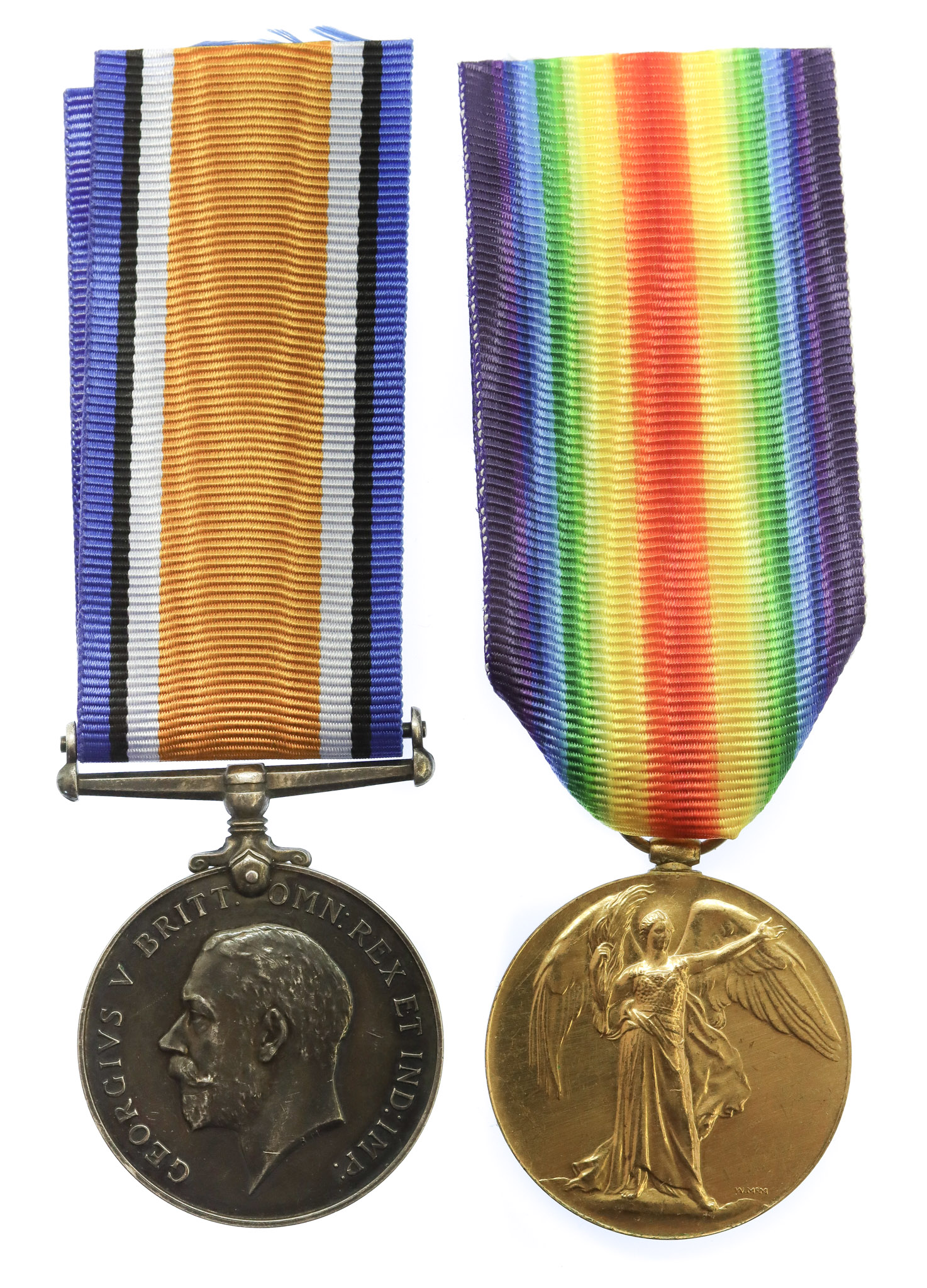 WW1 British War & Victory Medal Pair - Pte. P. Rhodes, York & Lancaster Regiment
