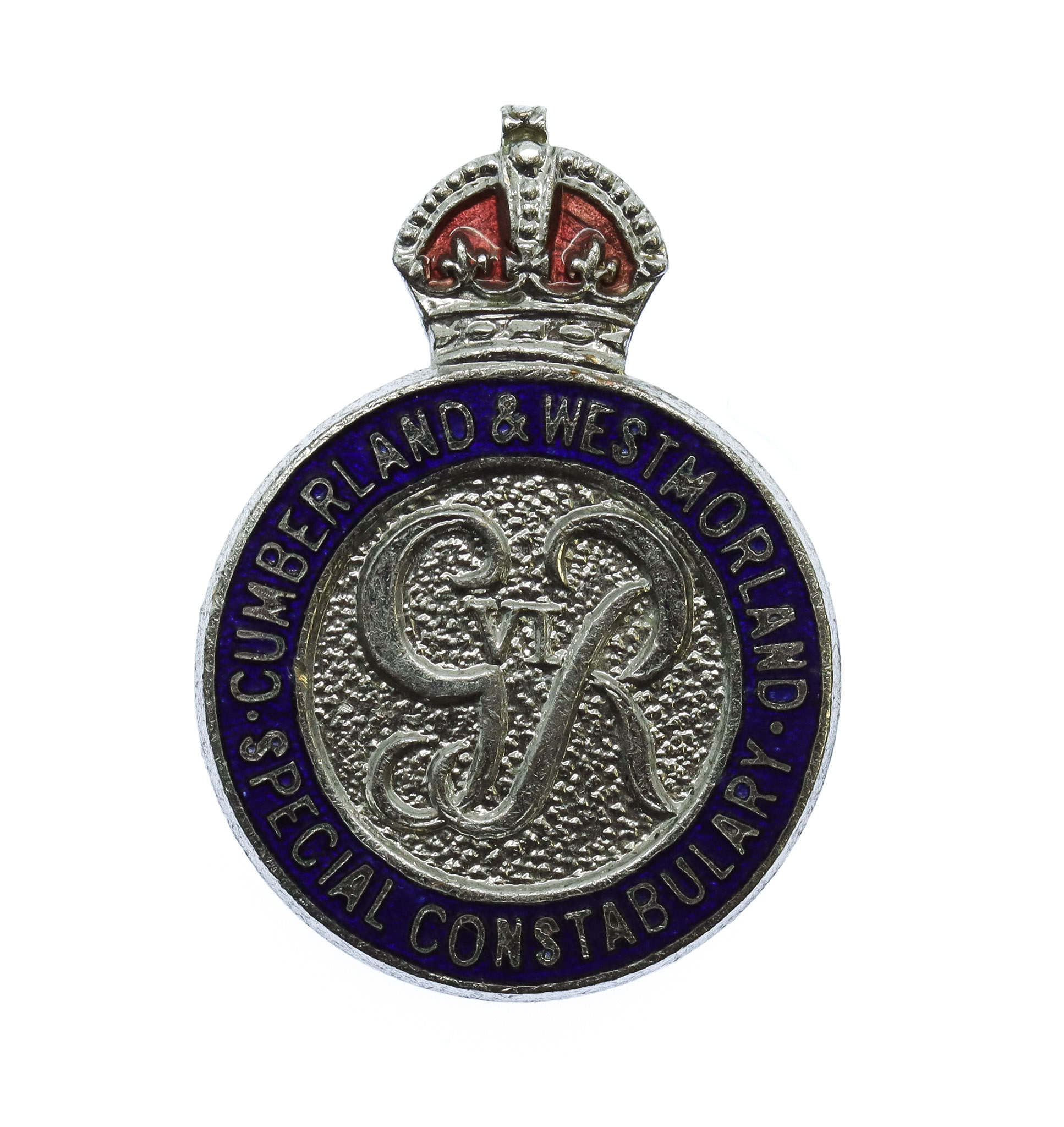 George VI Cumberland & Westmorland Special Constabulary Enamelled Lapel Badge
