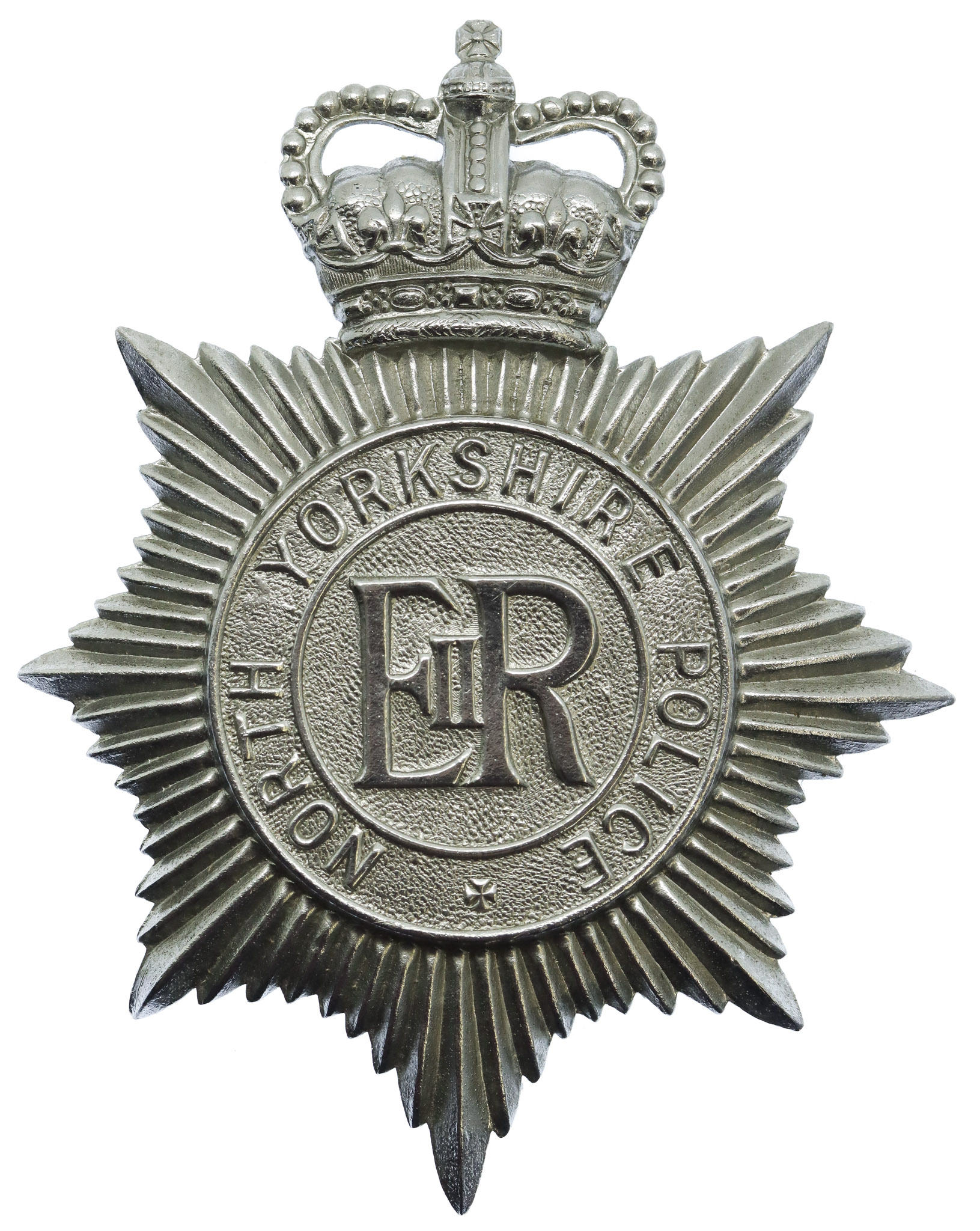 North Yorkshire Police Helmet Plate - Queen's Crown