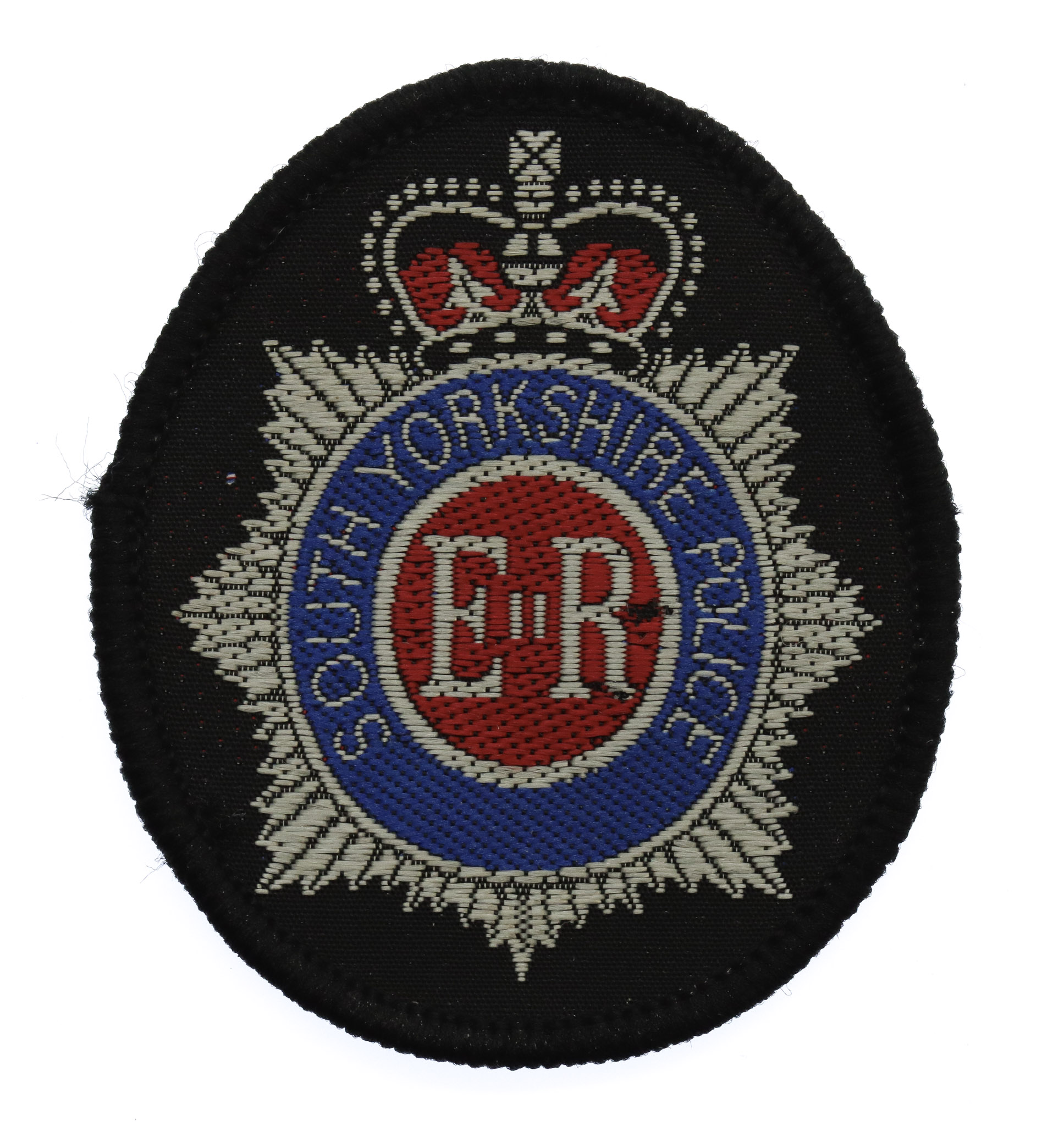 South Yorkshire Police Cloth Beret Badge - Queen's Crown