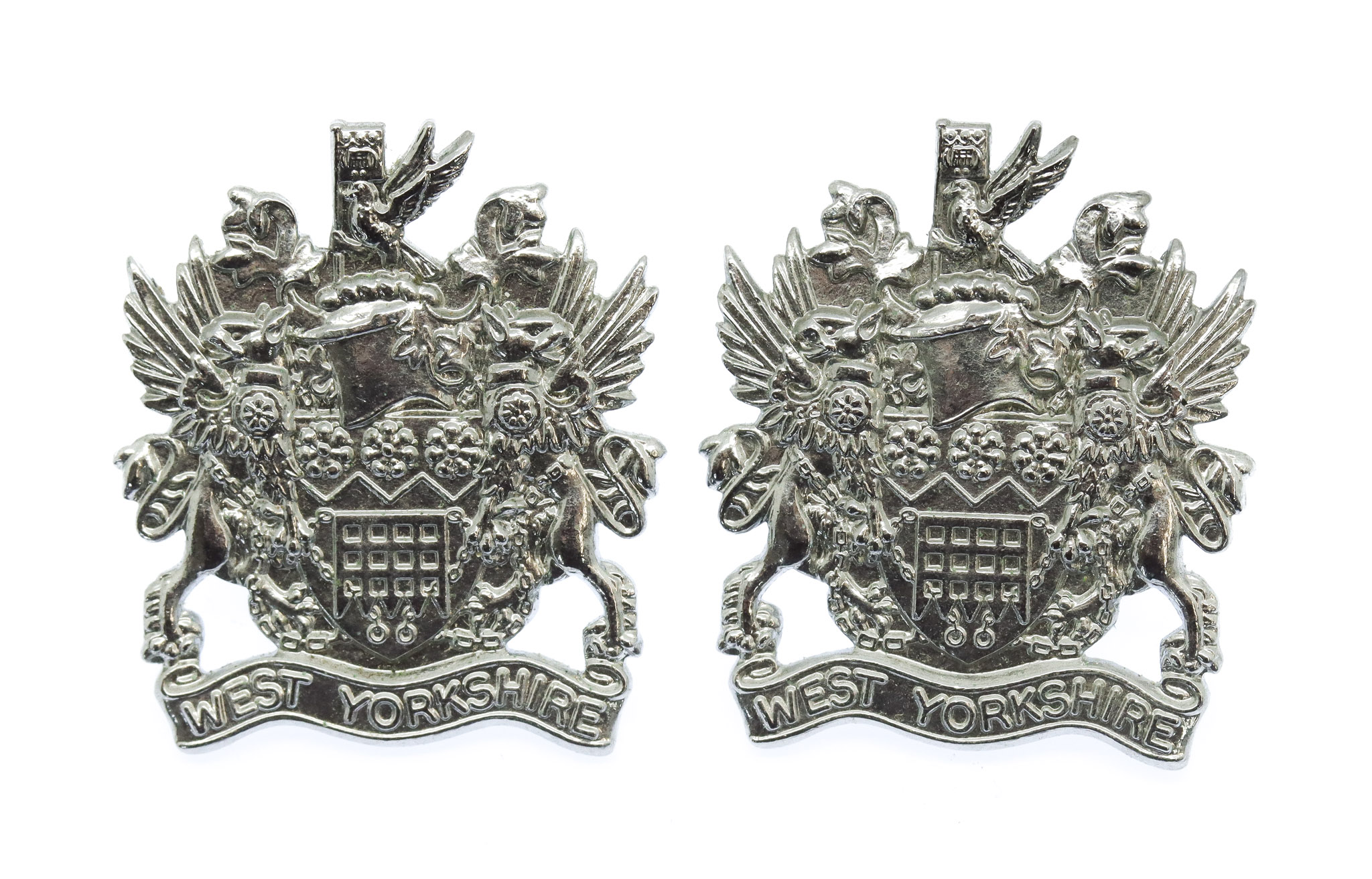 Pair of West Yorkshire Police Collar Badges