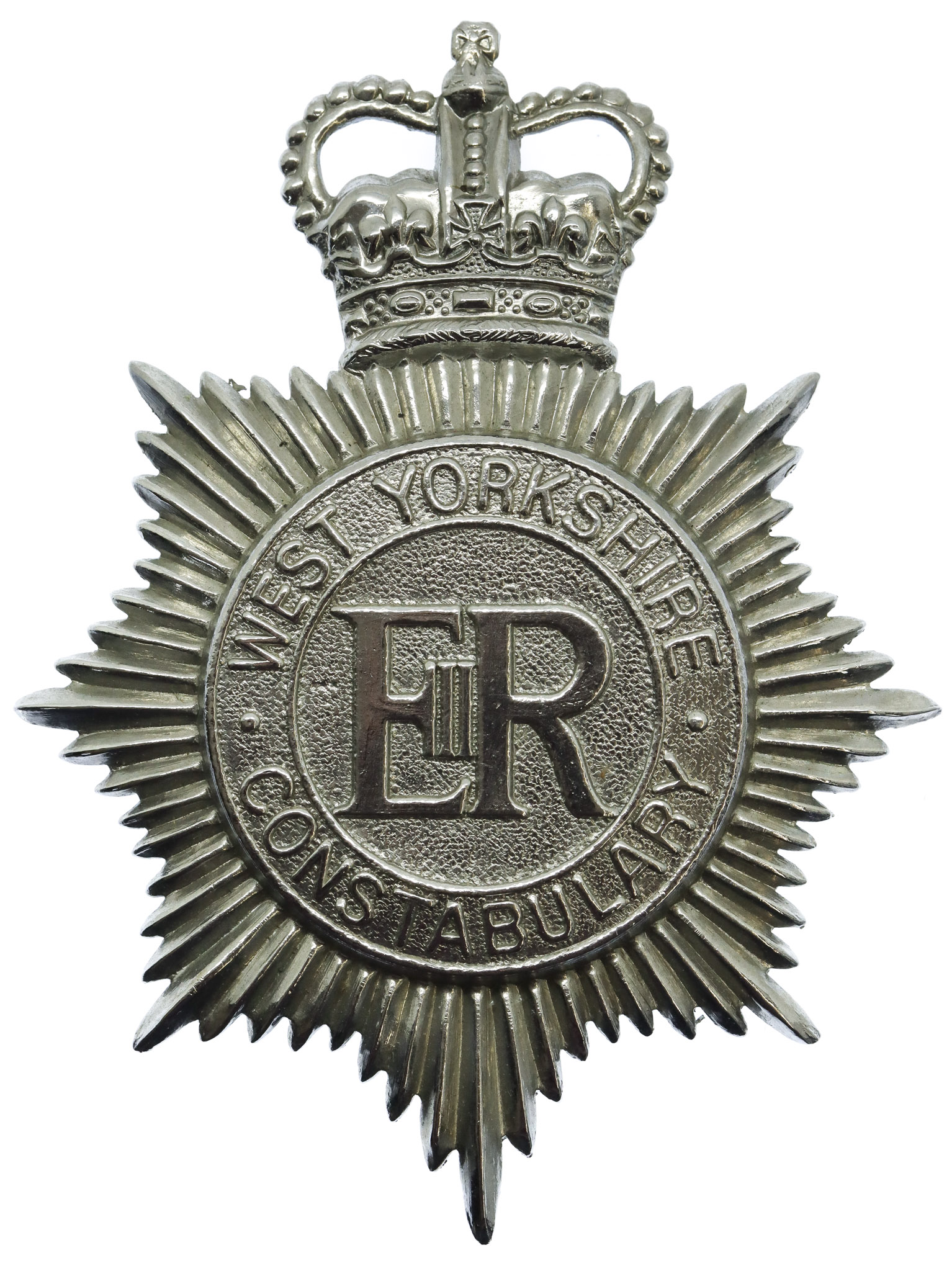 West Yorkshire Constabulary Helmet Plate - Queen's Crown