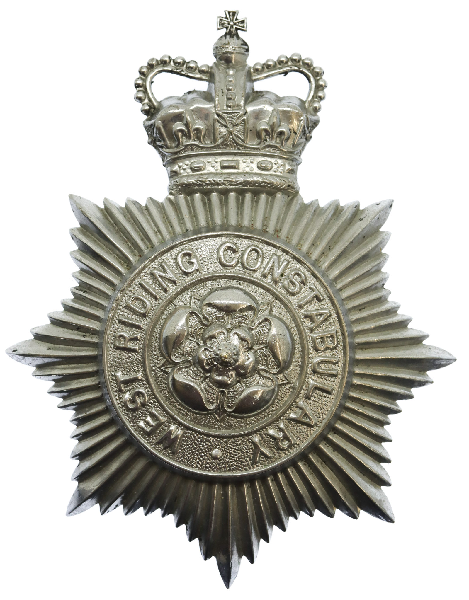 West Riding Constabulary Helmet Plate - Queen's Crown