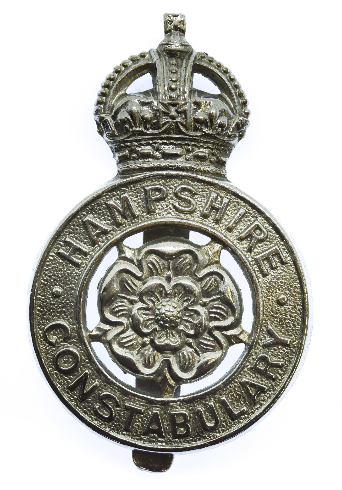 Hampshire Constabulary Cap Badge - King's Crown