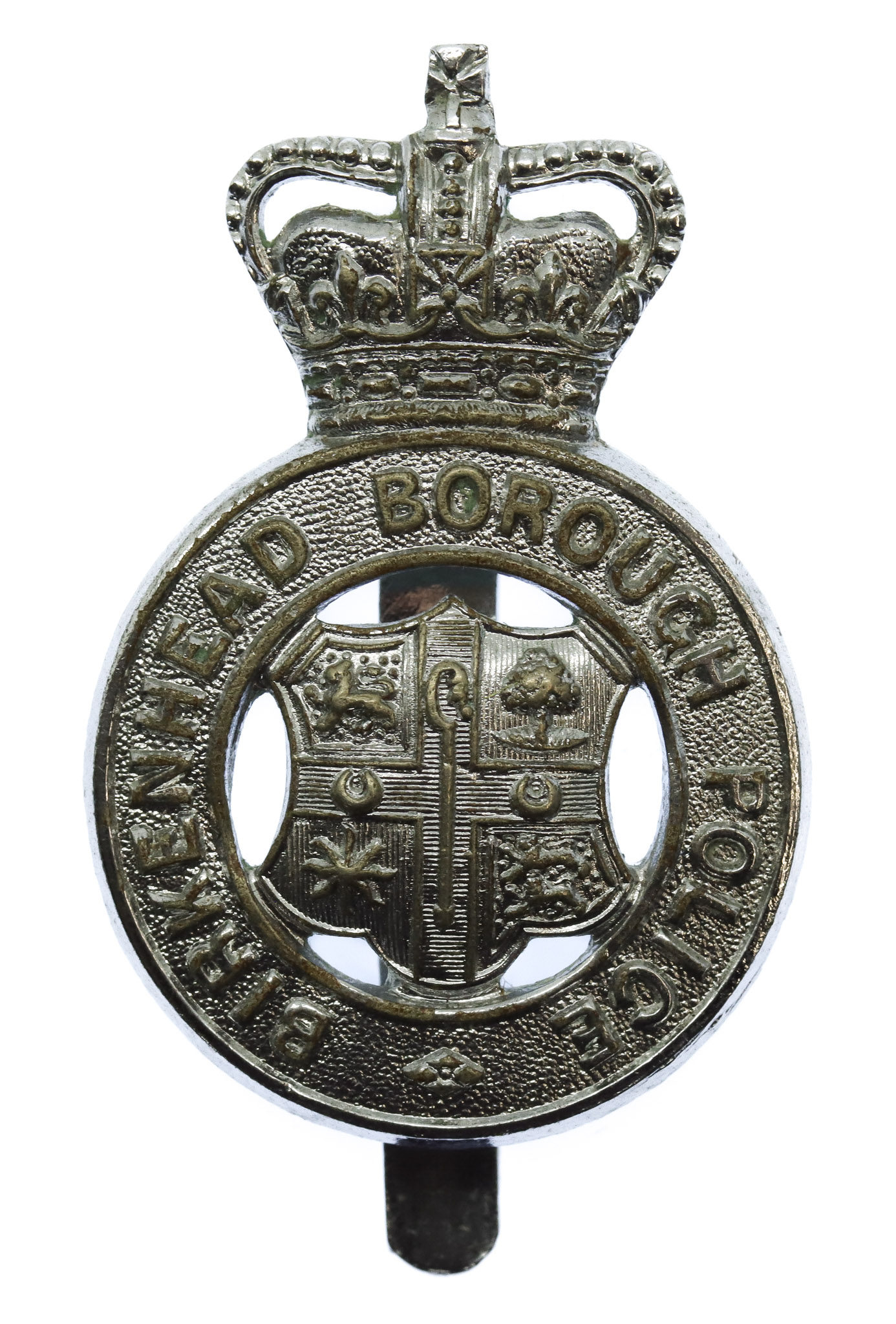 Birkenhead Borough Police Cap Badge - Queen's Crown