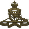 Royal New Zealand Artillery Cap Badge - King's Crown