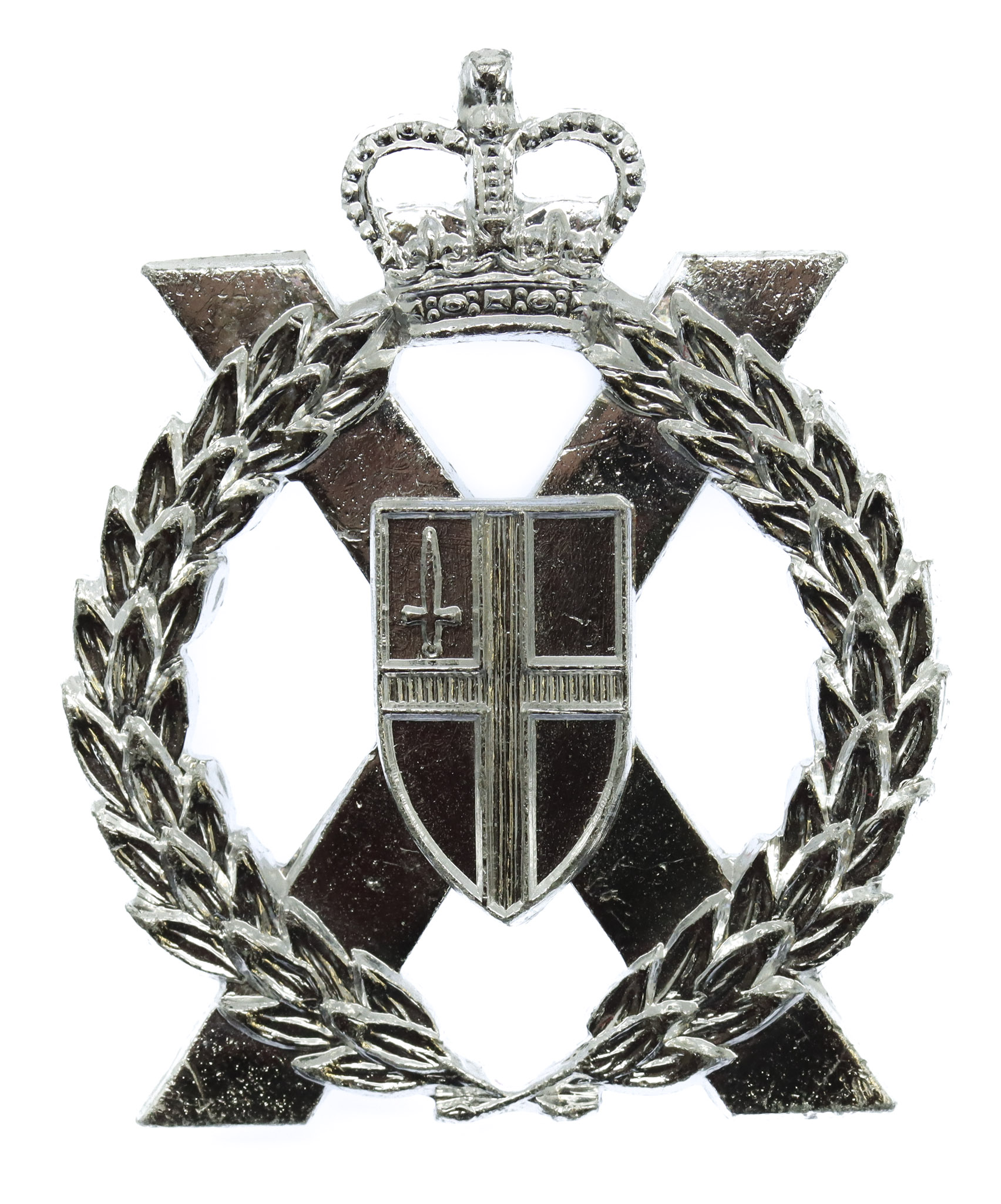 London Territorials Anodised (Staybrite) Cap Badge