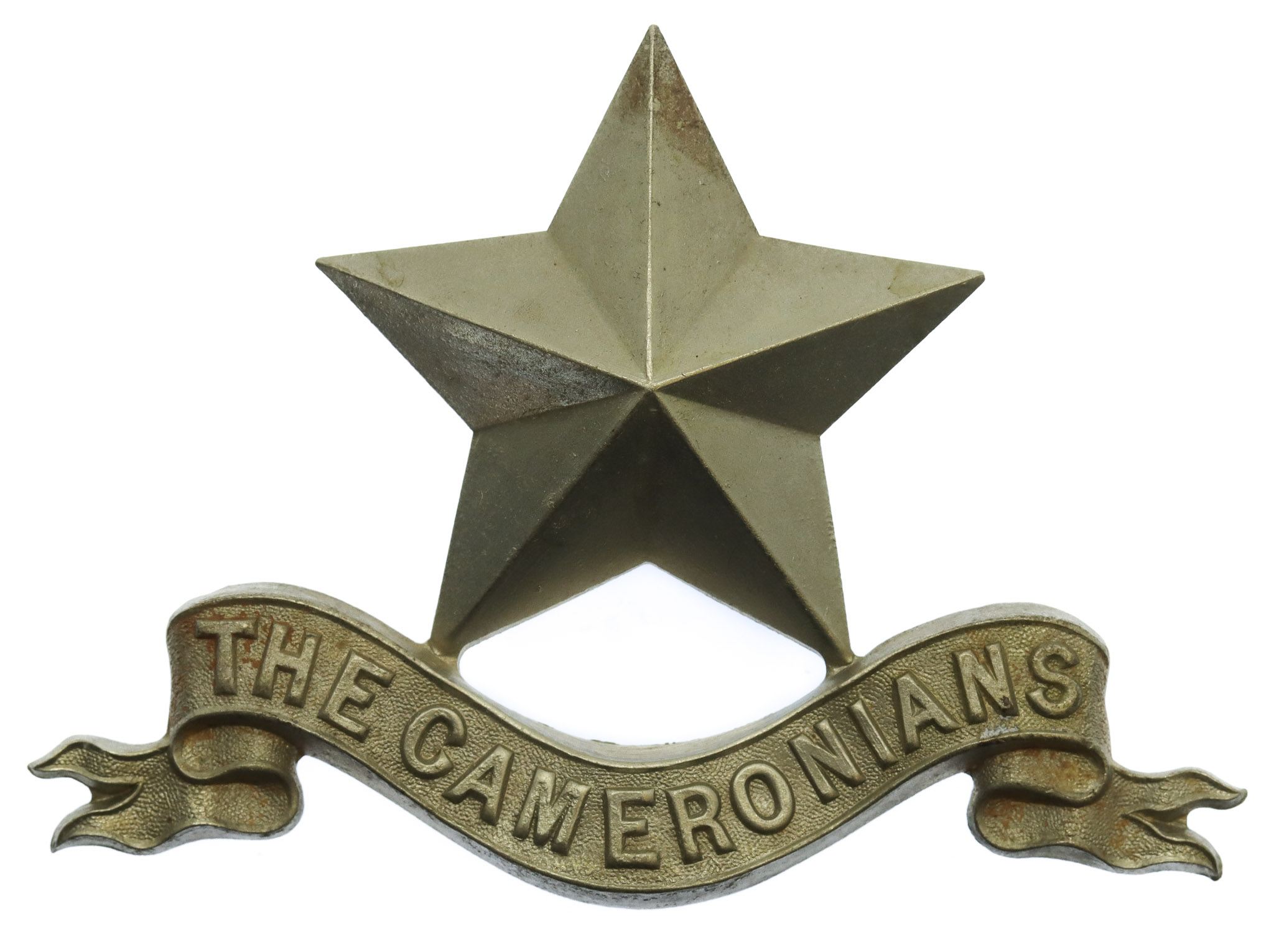 The Cameronians (Scottish Rifles) Pipers Cap Badge