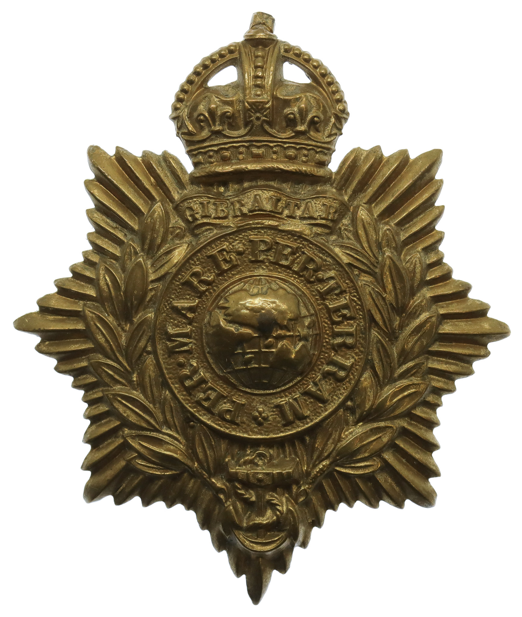 Royal Marines Helmet Plate - King's Crown