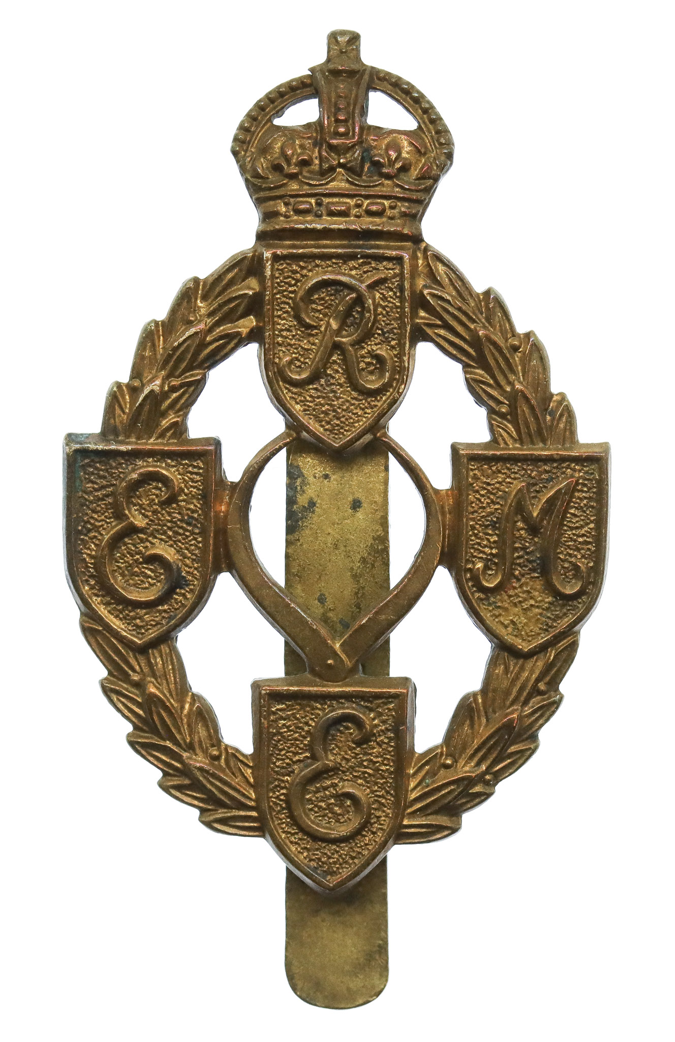 Royal Electrical & Mechanical Engineers (R.E.M.E.) Cap Badge - King's Crown