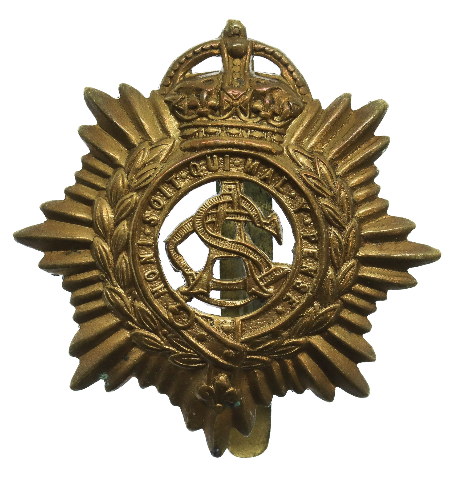 Army Service Corps (A.S.C.) Cap Badge - King's Crown