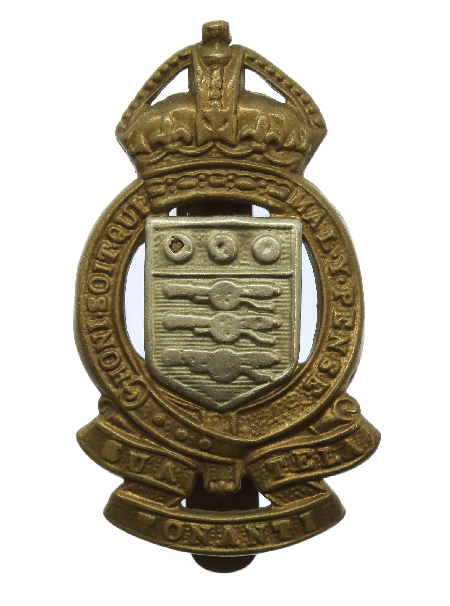 Royal Army Ordnance Corps (R.A.O.C.) Bi-Metal Cap Badge - King's Crown