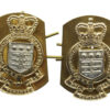 Pair of Royal Army Ordnance Corps (R.A.O.C.) Anodised (Staybrite) Collar Badges