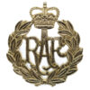 Royal Air Force (R.A.F.) Anodised (Staybrite) Cap Badge - Queen's Crown