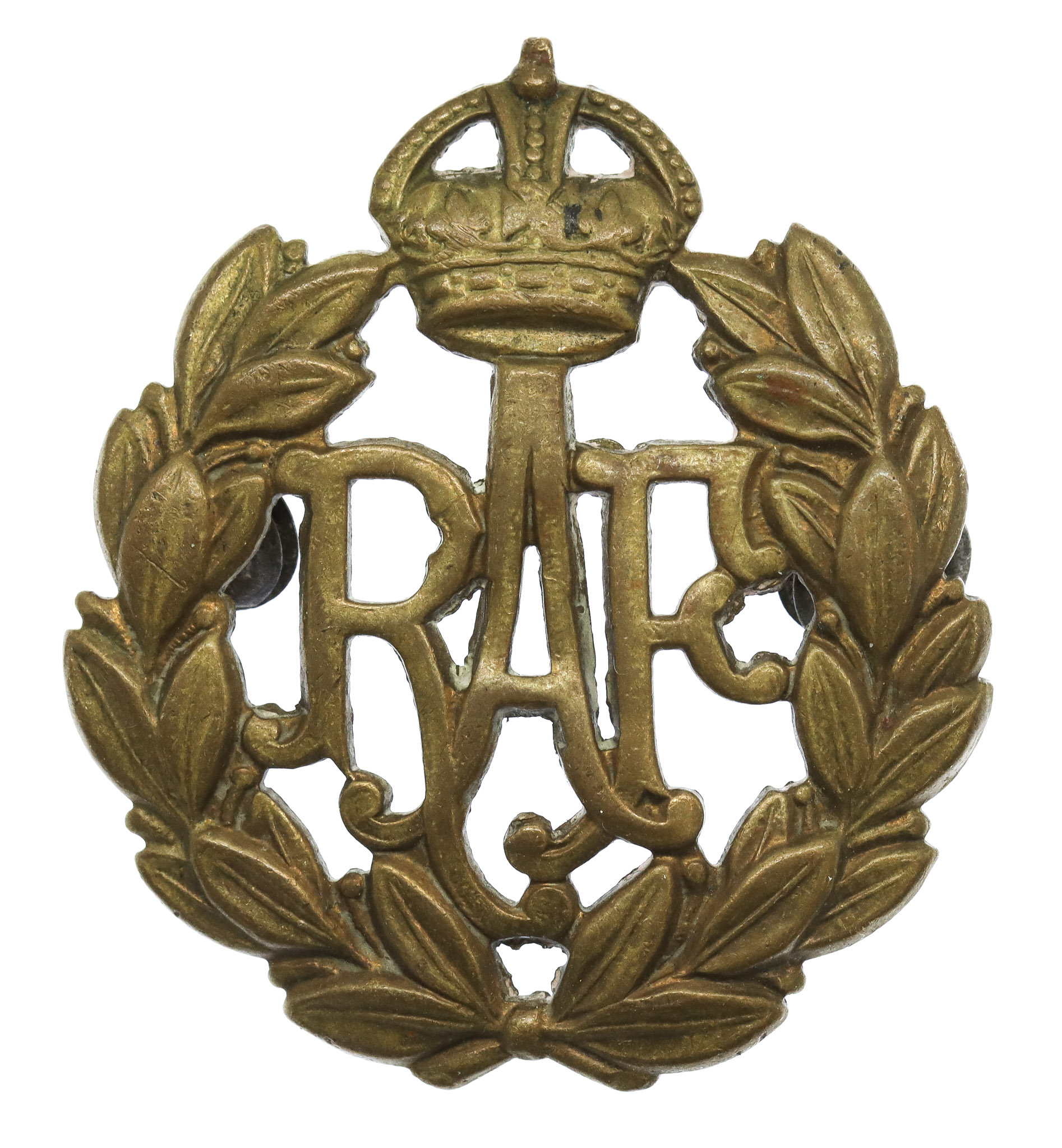Royal Air Force (R.A.F.) Cap Badge - King's Crown