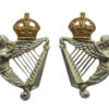 Pair of 8th King's Royal Irish Hussars Collar Badges - King;'s Crown