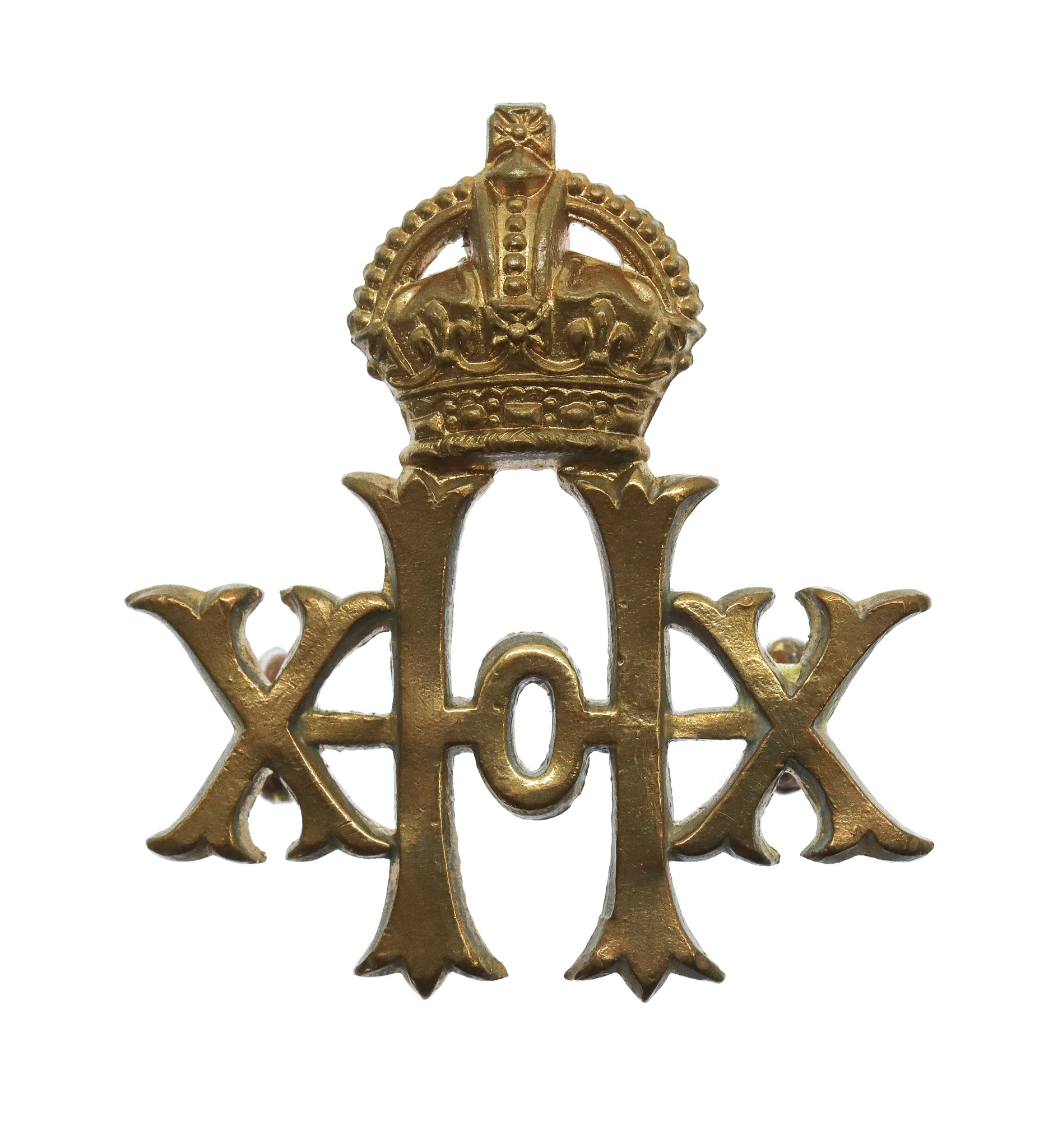 20th Hussars Collar Badge