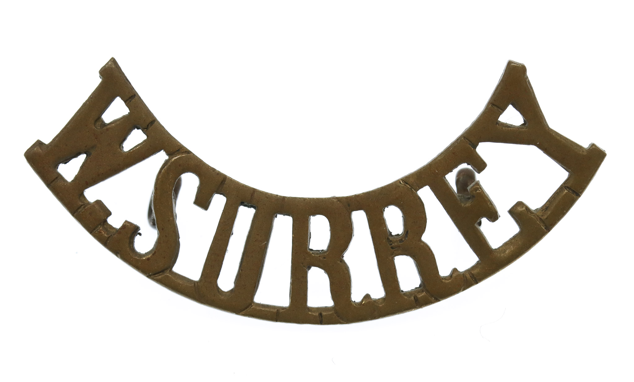 Victorian Queen's Royal West Surrey Regiment (W. Surrey) Shoulder Title