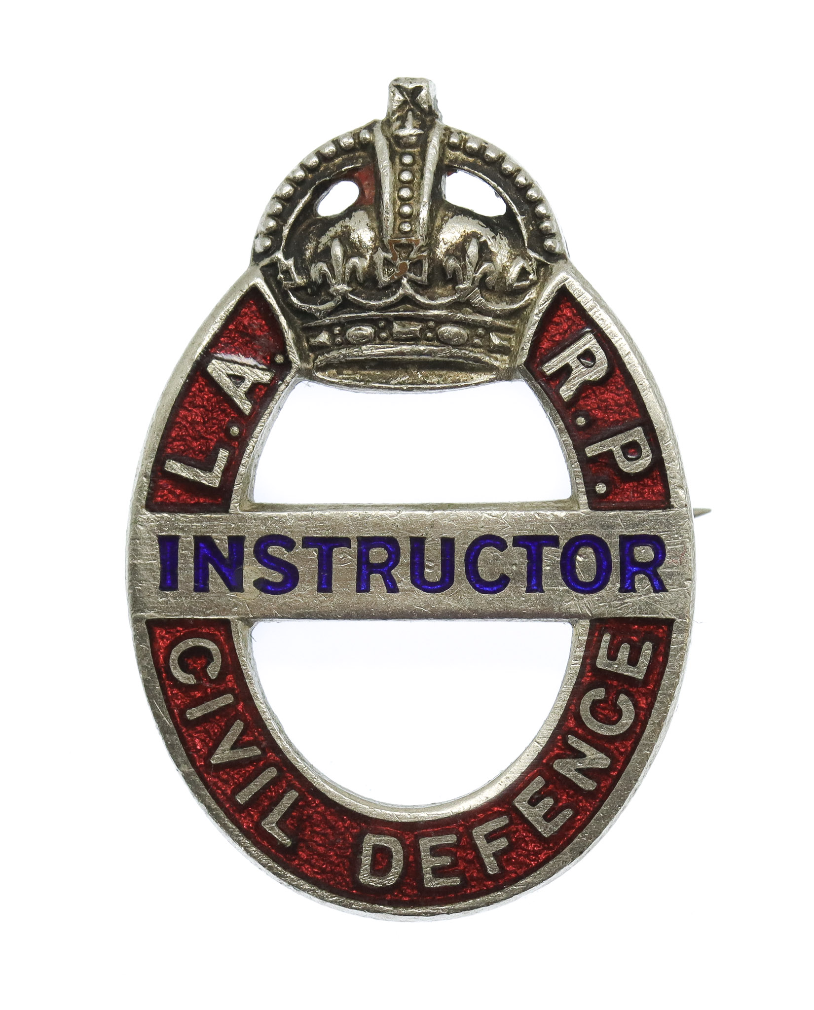 WW2 Local Air Raid Precautions (L.A.R.P.) Civil Defence Instructor Badge