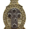 Royal Australian Army Pay Corps Anodised (Staybrite) Hat Badge - Queen's Crown