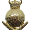 Royal Australian Army Survey Corps Anodised (Staybrite) Hat Badge - Queen's Crown