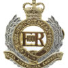 Royal Australian Engineers Anodised (Staybrite) Hat Badge - Queen's Crown
