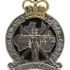 Australian Army Legal Corps Anodised (Staybrite) Hat Badge - Queen's Crown