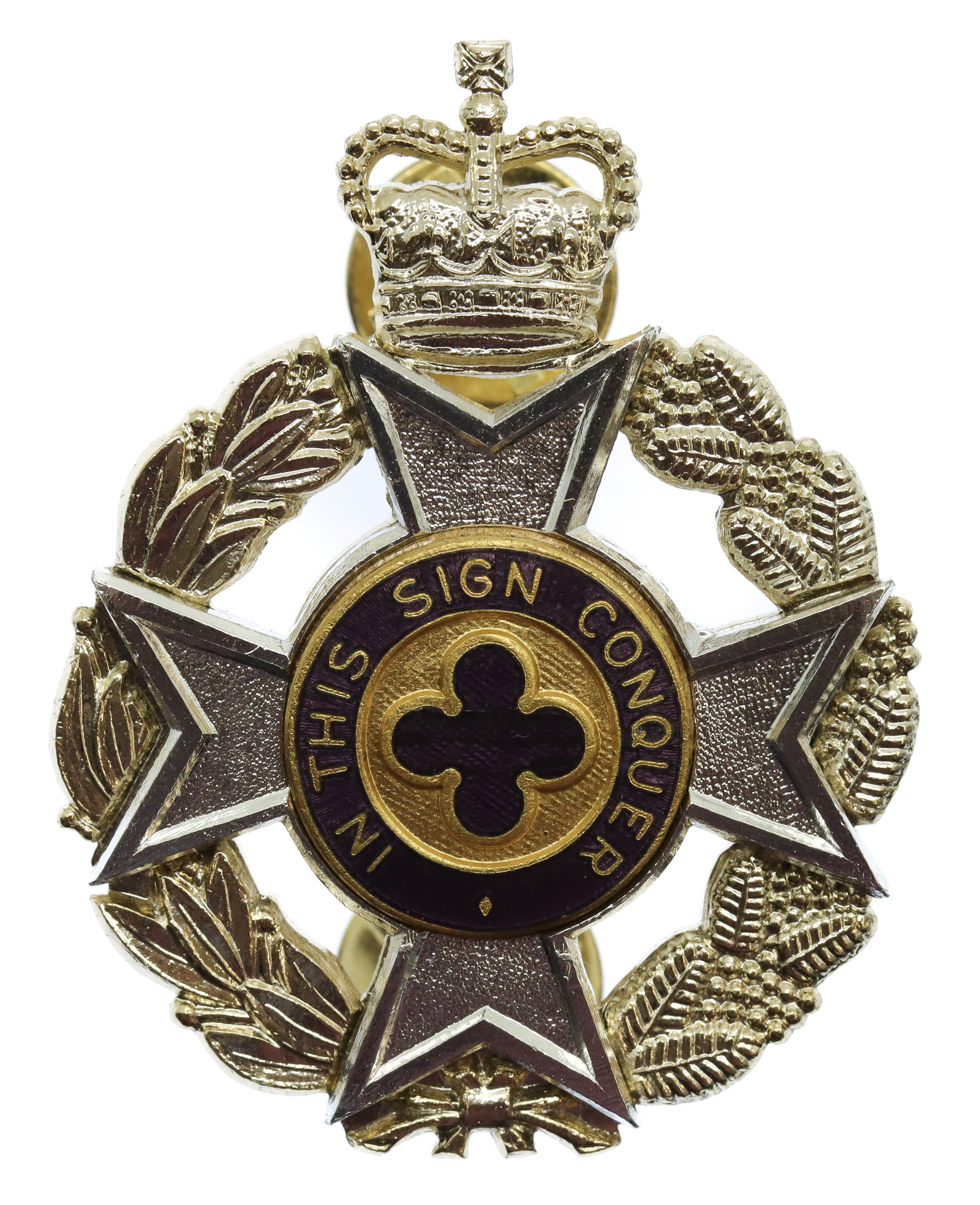 Royal Australian Army Chaplain's Department (Christian) Anodised (Staybrite) Hat Badge
