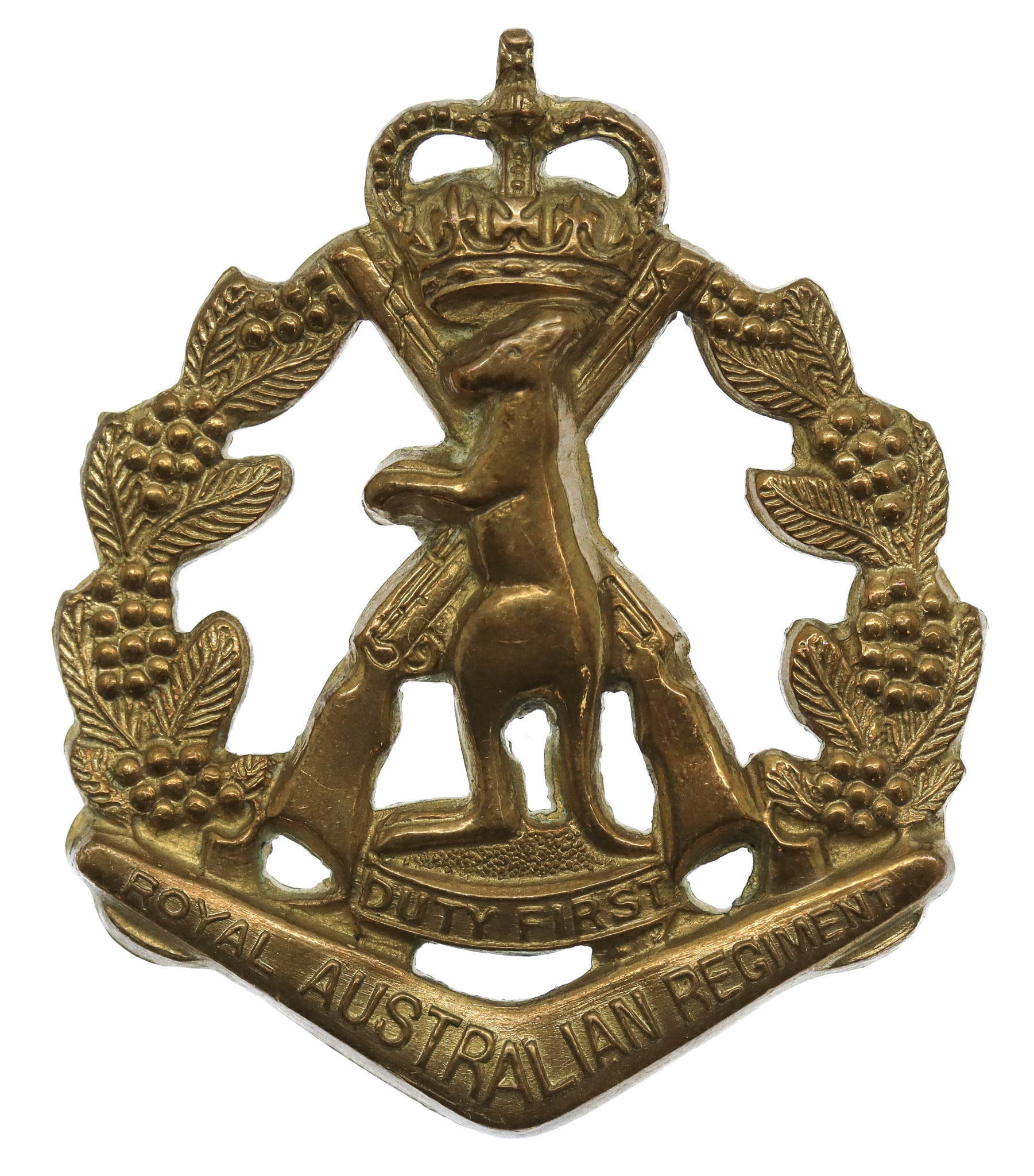 Royal Australian Regiment Cap Badge - Queen's Crown