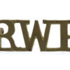 Royal Welsh Fusiliers (R.W.F.) Shoulder Title
