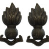 Pair of Royal Engineers Officer's Bronze Collar Badges