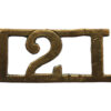 12th Lancers (12L) Shoulder Title