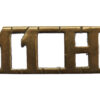 11th Hussars (11H) Shoulder Title