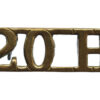 20th Hussars (20H) Shoulder Title