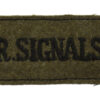 Royal Corps of Signals (R.SIGNALS)  Cloth Slip On Shoulder Title